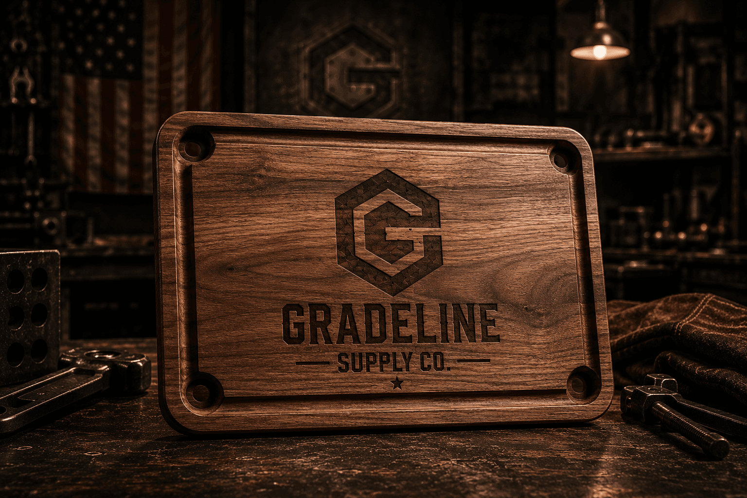 Walnut Recipe Board product preview from Gradeline Supply Co.
