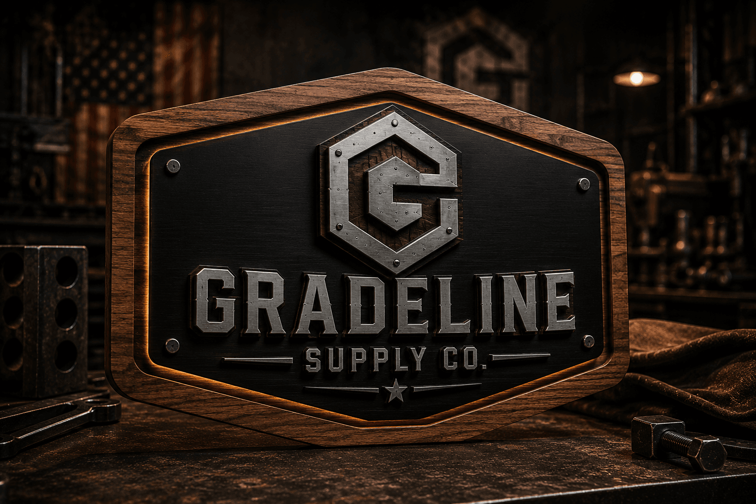 Shop Logo Display Sign product preview from Gradeline Supply Co.